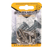 Стяжка межсекционная 8x30мм никель 4 шт Стяжка межсекционная 8x30мм никель 4 шт