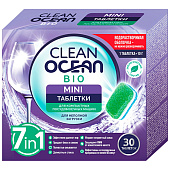  Таблетки для посудомоечных машин Ocean Clean bio mini 30 шт Арт.19015 