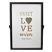 Фоторамка «Sweet love», black, металл (10х15 см) Фоторамка «Sweet love», black, металл (10х15 см)