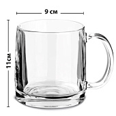 Кружка НОРДИК 380мл прозрачная /H8502 Кружка НОРДИК 380мл прозрачная /H8502