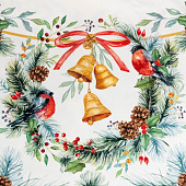 Скатерть (саржа) Этель "Сhristmas bells" скатерть 150х220 7319001 Скатерть (саржа) Этель "Сhristmas bells" скатерть 150х220 7319001