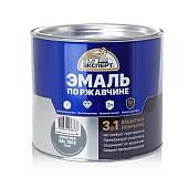 Эмаль по ржавчине 3в1 серая RAL 7005 Эксперт 1,8кг