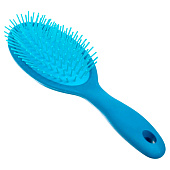 Расческа массажная "Lady Brush", форма овальная, цвет синий, 22,5х7 см
