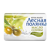  Крем-мыло туалетное ЛЕСНАЯ ПОЛЯНКА Масло Оливы 90г 