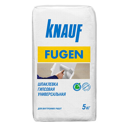 Шпаклевка гипсовая универсальная Фуген (5кг) /Knauf Шпаклевка гипсовая универсальная Фуген (5кг) /Knauf