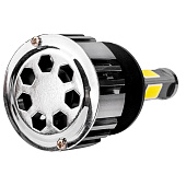  Автолампа диод H7 PX26d 12/24V  25W 2500Лм SKYWAY вентилятор+драйвер ПРОТОН А4 6000К Белая коробка комп.2шт 