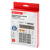  Калькулятор настольный BRAUBERG ULTRA-12-WT (192x143мм), 12 разрядов, дв.питание, БЕЛЫЙ, 250496 