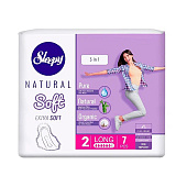  Гигиенические прокладки  Sleepy Natural Long Extra soft 280мм 7шт 