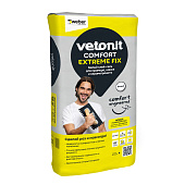 Белый клей-гель для мрамора, камня и керамогранита comfort Extreme Fix C2TES1 (20кг) /Vetonit Белый клей-гель для мрамора, камня и керамогранита comfort Extreme Fix C2TES1 (20кг) /Vetonit