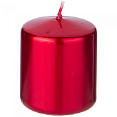  Свеча ADPAL столбик, 7х5,8 см, красный, 348-872 