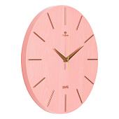  Часы настенные d=30см, корпус тёмно розовый+золото "Классика" Рубин 3020-009 