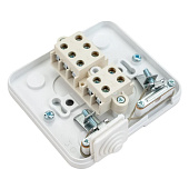 Коробка для электроплиты и духового шкафа, открытой установки, 102х100х37мм IP44 2ввода SE 40А Коробка для электроплиты и духового шкафа, открытой установки, 102х100х37мм IP44 2ввода SE 40А