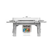 Розетка компьютерная встраиваемая RJ45 UTP cat 5e, цвет белый, IEK FLITE