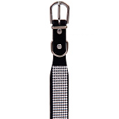 Ошейник для собак и кошек со стразами На стиле, цвет черный, 2 см, размер M, 684-0688 Ошейник для собак и кошек со стразами На стиле, цвет черный, 2 см, размер M, 684-0688