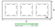 Рамка для розеток и выключателей, 3 поста, цвет бежевый, SE AtlasDesign Рамка для розеток и выключателей, 3 поста, цвет бежевый, SE AtlasDesign