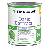  Краска для влажных помещений Finncollor OASIS BATHROOM База А 0,9л. 
