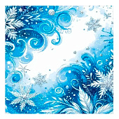 Салфетки GrandPero Deluxe 3-х сл 33х33 НГ Морозный узор 20шт Арт.4252 Салфетки GrandPero Deluxe 3-х сл 33х33 НГ Морозный узор 20шт Арт.4252