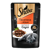 Влажный корм Sheba телятина, язык 75г