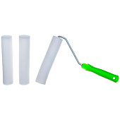  Набор: валик "ПОРОЛОН" с ручкой + 2 шубки, 180 мм, D - 42 мм, D ручки - 6 мм// Сибртех 