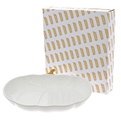 Блюдо сервировочное Repast Pumpkin 23х19х4 см белое 6561-WG Блюдо сервировочное Repast Pumpkin 23х19х4 см белое 6561-WG