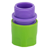 Соединитель пластмассовый быстросъемный, внешняя резьба 3/4"// PALISAD , 66175 Соединитель пластмассовый быстросъемный, внешняя резьба 3/4"// PALISAD , 66175