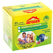  Комплект От комаров ARGUS 45 ночей (фумигатор универс. АнтейПлюс + жидкость 30мл) б/запаха АR-3 