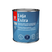  Краска моющаяся для стен и потолков экстрастойкая для влажных помещений Tikkurila Luja Extra 7 матовая База С 0,9л 
