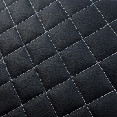  Органайзер в багажник экокожа 30х30х30см черный/белый 