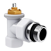 Набор термостатический угловой Royal Thermo Design 1/2"М30х1,5 белый