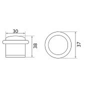 Упор дверной 08.07.01 "152" (латунь/золото) Тродос/Марлок Упор дверной 08.07.01 "152" (латунь/золото) Тродос/Марлок