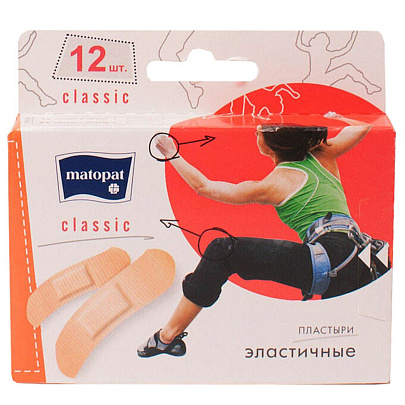  Пластырь Bella Пластырь Классик 12шт 
