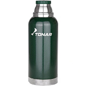  Термос (HS.TM-057-G) 1000ML с ситечком зеленый (2 крышки-кружки) TONAR 