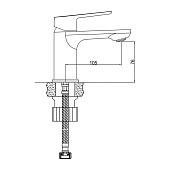  Смеситель для раковины Dyno хром 6248285C Gross Aqua 