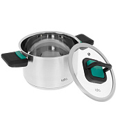  Кастрюля 2,8 л, d 18 см LARA LR02-242 Изумруд 