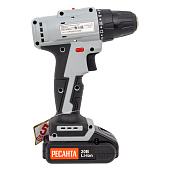  Дрель-шуруповерт бесщеточный Ресанта ДА-20-2ЛК-Б, 20В Li-ion, 55Нм, 2 АКБ (2Ач), кейс 