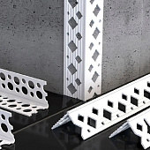 Профиль ПВХ углов. штукатур. перфорир. L3м /Cezar Профиль ПВХ углов. штукатур. перфорир. L3м /Cezar