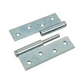 Петля накладная ПН1-100 цинк левая Кунгур Петля накладная ПН1-100 цинк левая Кунгур