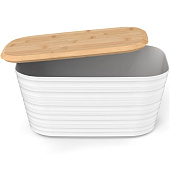 Хлебница Prime 395х225х205мм бамб/кр Молочно-белый APR001PSWT Хлебница Prime 395х225х205мм бамб/кр Молочно-белый APR001PSWT