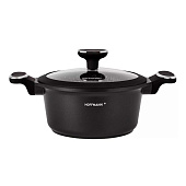 Кастрюля Hoffmann 2,5 л черная НМ 9520 
