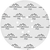  Круг абразивный под липучку 225мм Р80 5шт Vertextools 