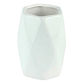 Стакан для зубных щёток Техно керамика белый Delphinium Стакан для зубных щёток Техно керамика белый Delphinium