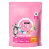  Сухой корм для котят ONE JUNIOR Курица, цельные злаки 200г 