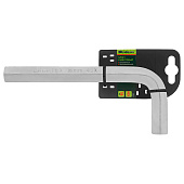 Ключ имбусовый HEX, 16 мм, 45x, закаленный, никель Сибртех Ключ имбусовый HEX, 16 мм, 45x, закаленный, никель Сибртех