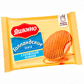  Вафли Яшкино, Голландские с карамельной начинкой, 36 г 