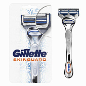 Станок для бритья GILLETTE SKINGUARD Sensitive Бритва с 1 сменной кассетой Станок для бритья GILLETTE SKINGUARD Sensitive Бритва с 1 сменной кассетой