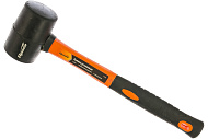 Киянка резиновая 225г, черная резина, фибергласовая рукоятка, Sparta Киянка резиновая 225г, черная резина, фибергласовая рукоятка, Sparta
