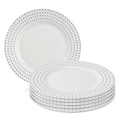 Тарелка десертная Esprado Puntos 19,2 см костяной фарфор PUN019WE301 Тарелка десертная Esprado Puntos 19,2 см костяной фарфор PUN019WE301