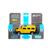 Машина металлическая ТМ Автопанорама 1:43 Hummer H3 цвет: желтый, JB1251268