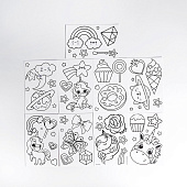 Набор для творчества Школа талантов Раскрась витражики - единорог, 20 шт в наборе, 4903725 Набор для творчества Школа талантов Раскрась витражики - единорог, 20 шт в наборе, 4903725