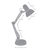 Светильник настольный 40Вт Е27 KD-313 металл белый /Camelion Светильник настольный 40Вт Е27 KD-313 металл белый /Camelion